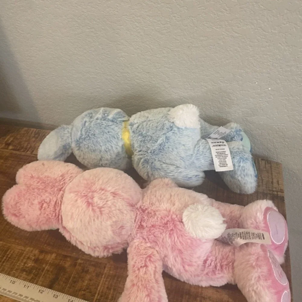 Disney Store Mickey & Minnie Mouse Bunny Easter 2021 Soft Plush Lot Set Of 2 - Picture 9 of 12